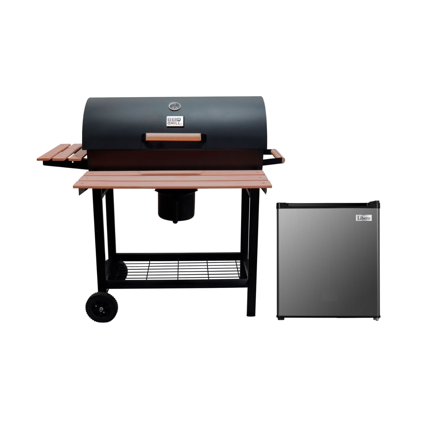 Parrilla a Carbón Oregon + Frigobar LFB-50I